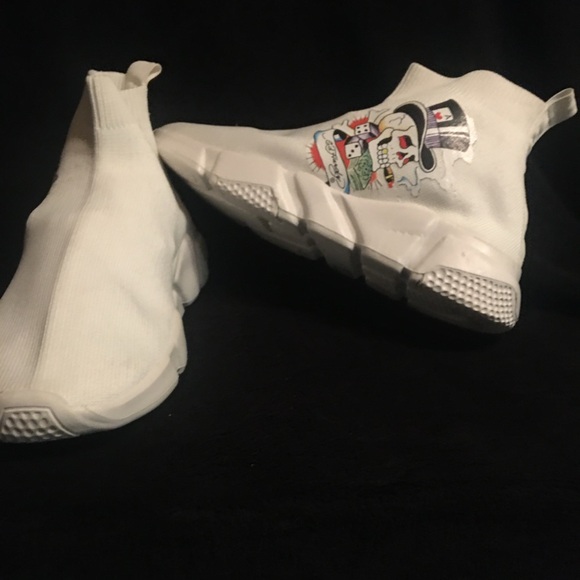 Original Ed Hardy socks, shoes, white in color these are new without tape - Picture 4 of 4